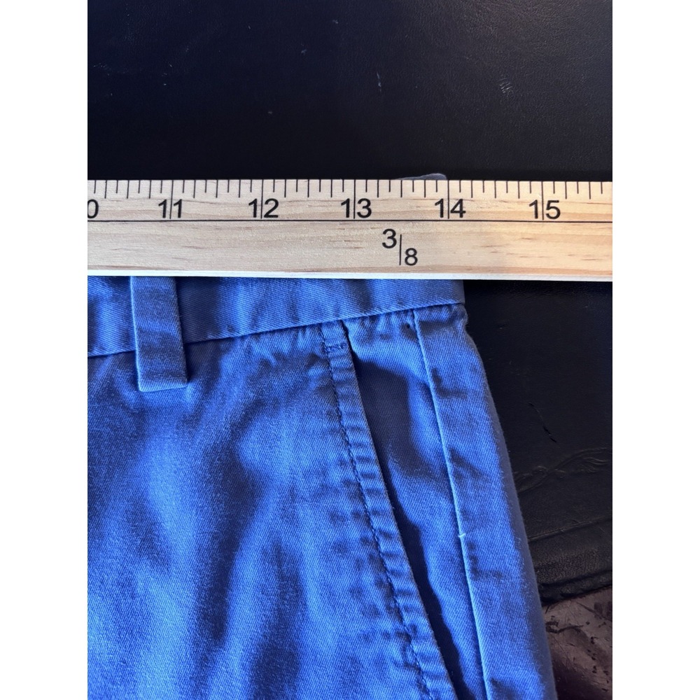 vineyard vines boys shorts size 16 blue 8.5in inseam chino EUC Flat Front‎ - Picture 5 of 6